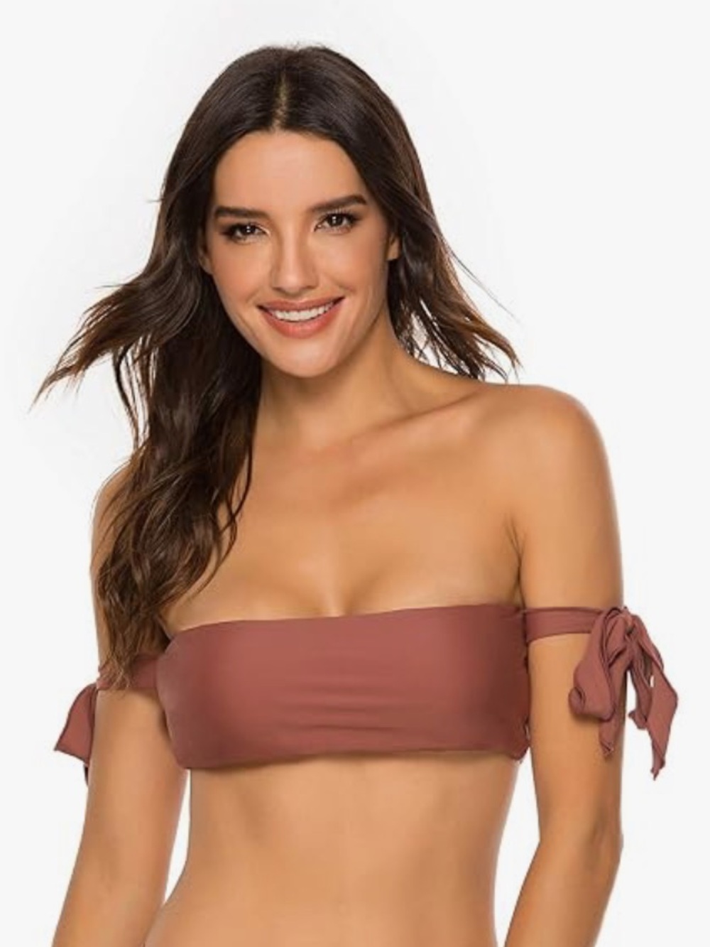 Off Shoulder Bandeau Bikini Top | Size S